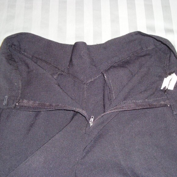 Prive New York Vintage Womens Back Zip Front Pleated Pants Black Size 8 - Picture 2 of 8